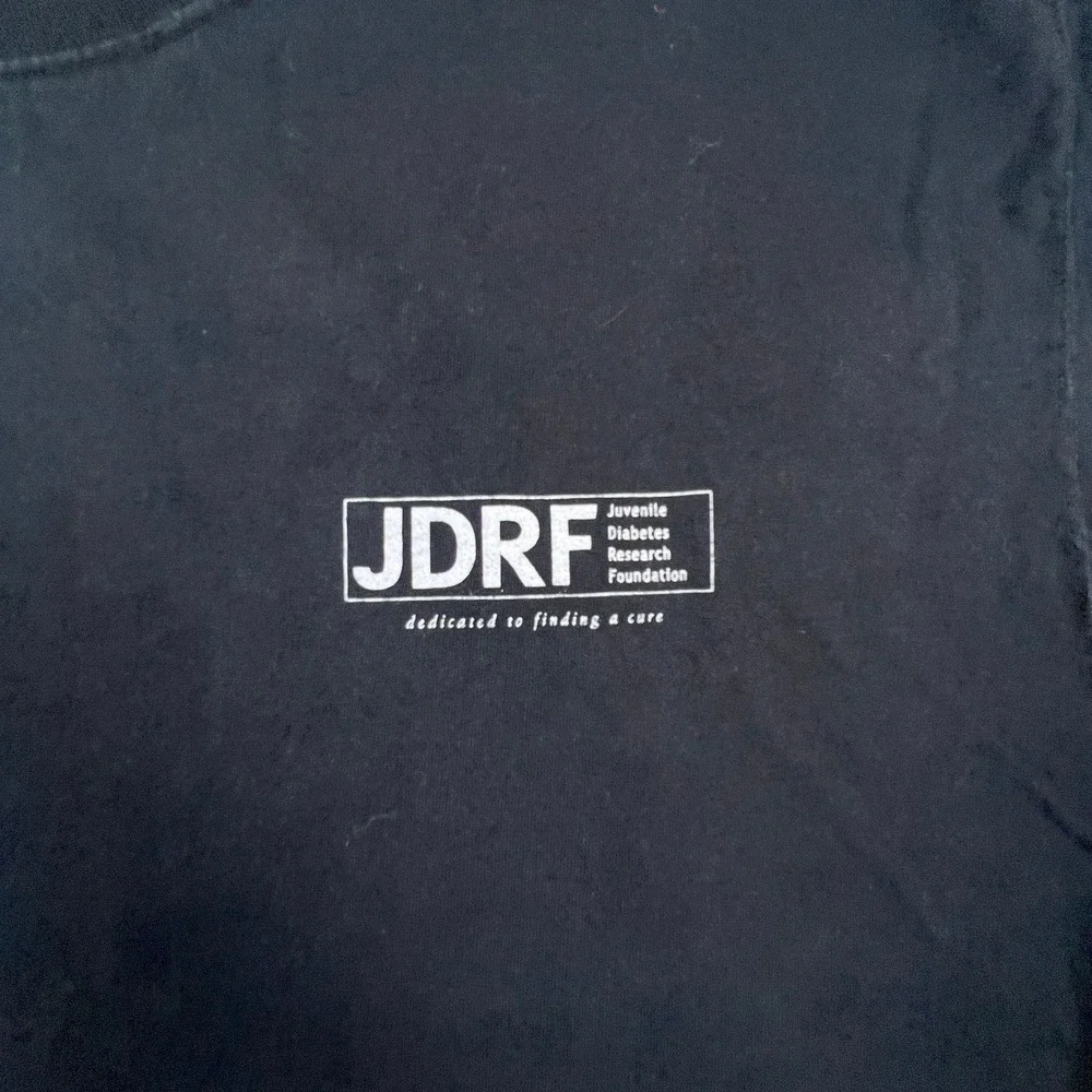 Fresh Horse Saloon JDRF Graphic T-Shirt Mens XL Black Short Sleeve Charity Biker